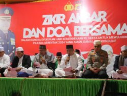 Jelang HUT Kemerdekaan RI, Polres Aceh Tamiang Gelar Zikir Akbar dan Doa Bersama