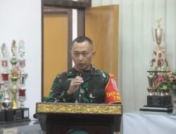 Dansatgas TMMD Ke-121 Sampaikan Laporan Hasil Pelaksanaan