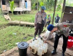 Operasi Gabungan Polres Boven Digoel Berantas Penjualan Miras Lokal di Mandobo