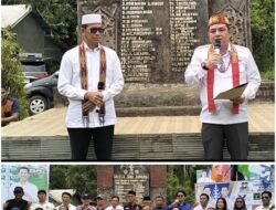 Pasangan ARAH Gelar Deklarasi Di Tugu Putut Jari Janang Kalalawah