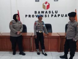 Polda Papua Perketat Keamanan Kantor Bawaslu untuk Antisipasi Gangguan Pemilu