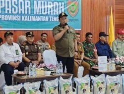 Pemprov Kalimantan Tengah, Berikan Beras Gratis, dan Buka Kegiatan Pasar Murah di Kecamatan Sematu Jaya.