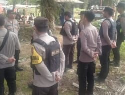 Polres Seruyan, Brimob Polda Kalimantan Tengah, Amankan Aksi Masyarakat di BJAP.