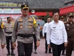 Wakapolda Kalteng, Tinjau Kesiapan Polres Barut Jelang Pilkada Tahun 2024