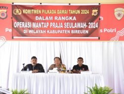Polres Bireuen AKBP Jatmiko SH. M.H. Ajak Tim Pemenangan Komitmen Ciptakan Pilkada Damai 2024