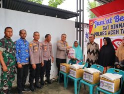 Kapolres AKBP Muliadi Berbagi Sembako Gratis di Jum’at Berkah