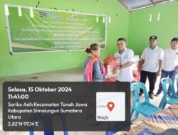 Bakti Sosial Penyerahan Sembako dari PT Perkebunan Nusantara IV Regional II Kebun Tonduhan