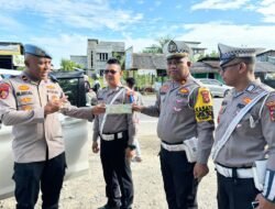 Kasat Lantas Cek TNKB Kendaraan Pribadi Milik Personil Polres Bireuen