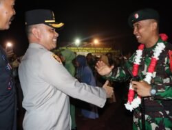 AKBP. Muliadi Hadiri Penyambutan Purna Tugas Satgas Pamtas Statis RI – PNG