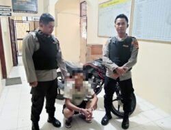 Polisi Tangkap Pembawa Kabur Sepeda Motor Di Hotel Kawasan Pancur Batu.