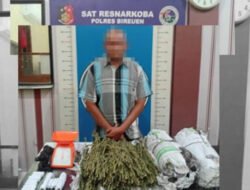 Satres Narkoba Ciduk Pengedar Ganja Kering Di Bireuen