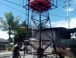 Kodim 1710/Mimika Lakukan Persiapan Peresmian Sumber Air Bersih, Laksanakan Program TNI AD Manunggal Air Bersih.