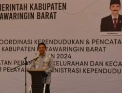 Pj. Bupati, Buka Langsung Rakor Kependudukan dan Pencatatan Sipil di Kotawaringin Barat.