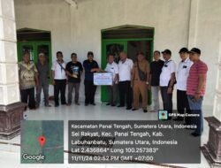 PTPN IV Kebun Panai Jaya Kucurkan Tanggung Jawab Sosial dan Lingkungan (TJSL) Kepada Masjid Nurul Iman Bagan Bilah