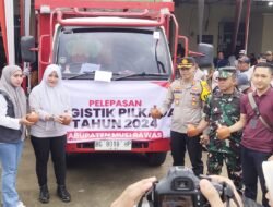 Kapolres Musi Rawas Bersama Stakeholders Distribusikan Logistik Surat Suara Ke Seluruh Kecamatan