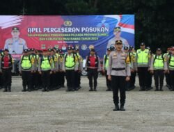 Kerahkan Ratusan Personel, Kapolres Musi Rawas Pimpin Apel Pergeseran Pasukan Pam TPS Pilkada Serentak 2024