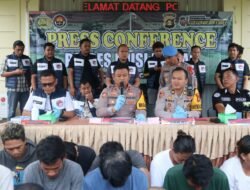 Satresnarkoba Polres Musi Rawas Amankan 13 Pelaku Positif Konsumsi Amfetamin Jenis Ekstasi Dari Lapo Tuak