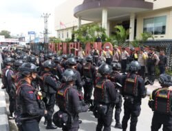 Pengamanan Pembukaan Sidang Pleno Perhitungan Suara Pilkada 2024 Provinsi Papua Pegunungan