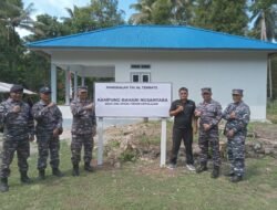 Dan Lanal Ternate Resmikan Kampung Bahari Nusantara.