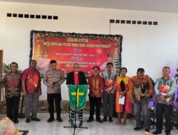 Polsek Mimika Polda Papua Gelar Natal Bersama Dengan Elemen Masyarakat Sebagai Bentuk Colling System