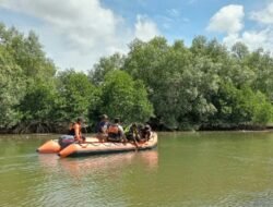 Dikabarkan Seorang Pencari Kepiting Hanyut di Perairan Seruway