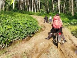 Akses Jalan Menuju Lokasi Objek Wisata Di Bandar Pusaka Rusak Berat