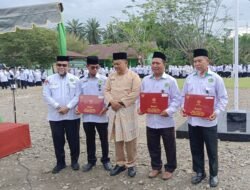 Tiga ASN Di Kemenag Aceh Tamiang Terima Satyalencana Di Hari Amal Bakti Ke 79 