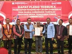 KPU Provinsi Nusa Tenggara Timur Menetapkan Emanuel Melkiades Laka Lena dan Johni Asadoma Sebagai Gubernur dan Wakil Gubernur  2024-2029.