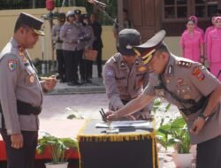 Kapolda Papua Tengah Pimpin Upacara Pengukuhan Kapolres Mimika