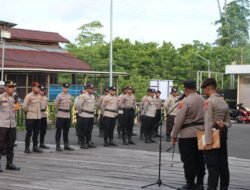 Apel Perdana Kapolres Asmat Polda Papua di Polres Asmat