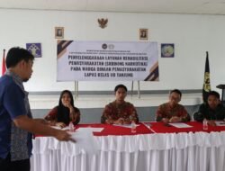 Dukung Program Rehabilitasi, Petugas Lapas Tanjung Ikuti Bimtek Pengisian Form ASSIST V3.1 dari BNNK Tabalong