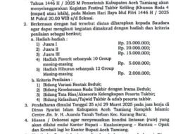 Pemkab Aceh Tamiang Gelar Takbir Keliling, Hadiah Puluhan Juta Rupiah