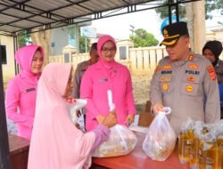 Polres Aceh Tamiang Gelar Pasar Murah: Hanya Rp110 Ribu Harga Tebus Per Paketnya
