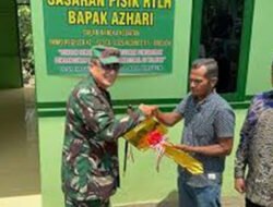 Pangdam IM Serahkan Kunci RLH Kepada Warga Pulo Peudada Dalam Program TMMD Ke-123