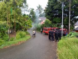 Polda Papua Bantu Amankan TKP Kebakaran di Jayapura Utara