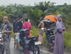 Laka Adu Banteng, Dijalan Poros Parenggean, Dua Orang Tewas di Lokasi Kejadian
