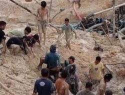 Empat Penambang Emas Tewas Tertimbun Tanah Longsor di Desa Marapit.