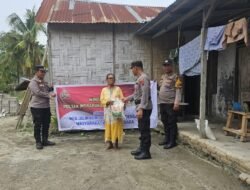 Minggu Kasih :* *POLSEK INDRAPURA MEMBERIKAN TALI ASIH KEPADA LANSIA*