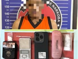 SATRESNARKOBA POLRES BARITO TIMUR BERHASIL AMANKAN SEORANG PRIA, DIDUGA PENGEDAR NARKOBA JENIS SABU SEBERAT 2,83 GRAM