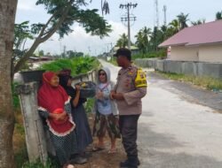 Bhabinkamtibmas Polsek Medang Deras, Patroli Antisipasi Premanisme dan Gangguan Kamtibmas