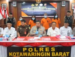 Polres Kotawaringin Barat Musnahkan Ratusan Gram Barang Bukti Narkotika