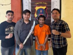 Pelaku Pengancaman Kades Pakai Parang Panjang, di Ringkus Opsnal Reskrim Polsek Lima Puluh