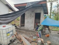 Satgas TMMD Lanjutkan Pengerjaan Teras MCK, Wujudkan Fasilitas Sehat untuk Warga