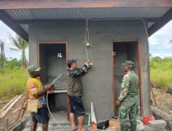 Satgas TMMD Mulai Pasang Instalasi Listrik di MCK, Dukung Fasilitas Sanitasi yang Layak