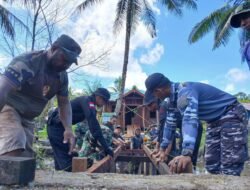 Satgas TMMD : Berat Sama Dipikul Ringan Sama Dijinjing Dengan Gotong Royong Pekerjaan Berat Terasa Ringa