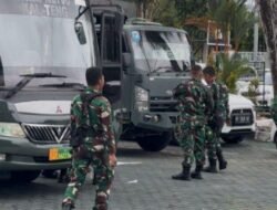 Tak hanya Kejati, Personel TNI Juga Lakukan Pengamanan Seluruh Kejari se Jajaran Kalimantan Tengah
