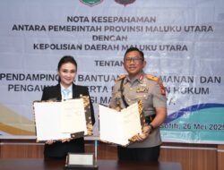 Pastikan Keamanan di Malut, Gubernur Teken MoU dengan Polda Malut