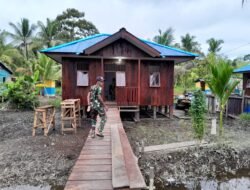 SATGAS TMMD MASUK TAHAP FINISHING PEMBANGUNAN RUMAH WARGA