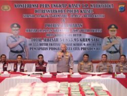 Polda Kalsel Tangkap 239 Tersangka Narkoba Dan Sita 54,8 Kg Sabu Serta Ribuan Pil Ekstasi