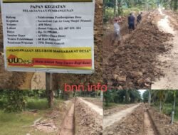 Pemdes Pangkalan Pinang Laksanakan Normalisasi Tali Air Di Gang Masjid Dengan Dana Desa Tahun 2025.